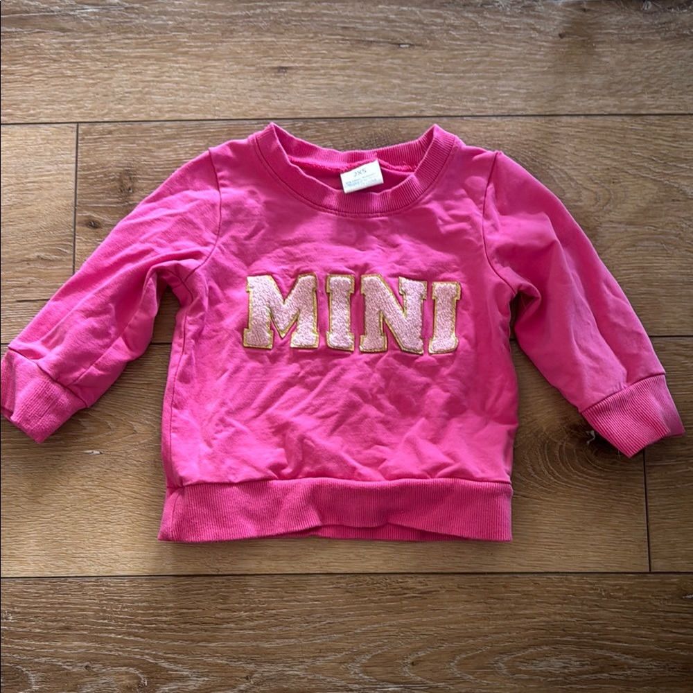 Hot Pink‎ Toddler “MINI” Sweatshirt